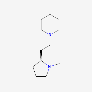 molecular formula C12H24N2 B12527692 Piperidine, 1-[2-[(2S)-1-methyl-2-pyrrolidinyl]ethyl]- CAS No. 652144-66-6