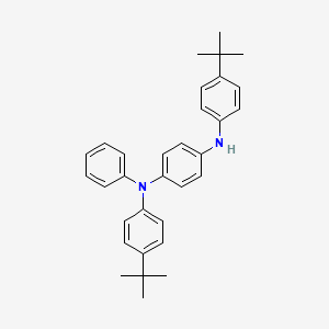 molecular formula C32H36N2 B12527795 N~1~,N~4~-Bis(4-tert-butylphenyl)-N~1~-phenylbenzene-1,4-diamine CAS No. 675606-97-0