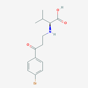 molecular formula C14H18BrNO3 B12527811 N-[3-(4-Bromophenyl)-3-oxopropyl]-L-valine CAS No. 658709-88-7