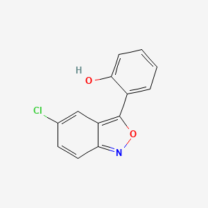 molecular formula C13H8ClNO2 B12527867 Phenol, 2-(5-chloro-2,1-benzisoxazol-3-yl)- CAS No. 666750-02-3