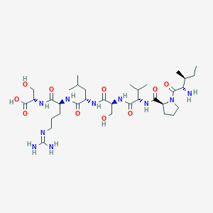 molecular formula C34H62N10O10 B12527877 L-Isoleucyl-L-prolyl-L-valyl-L-seryl-L-leucyl-N~5~-(diaminomethylidene)-L-ornithyl-L-serine CAS No. 676227-23-9