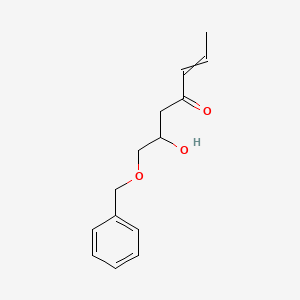 molecular formula C14H18O3 B12527895 7-(Benzyloxy)-6-hydroxyhept-2-en-4-one CAS No. 651738-88-4