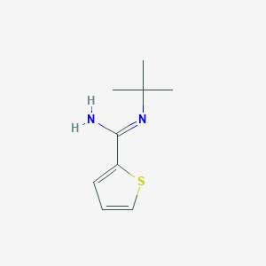 molecular formula C9H14N2S B12527919 N-tert-Butylthiophene-2-carboximidamide 