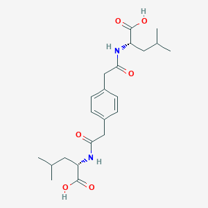molecular formula C22H32N2O6 B12527922 L-Leucine, N,N'-[1,4-phenylenebis(1-oxo-2,1-ethanediyl)]bis- CAS No. 668479-42-3