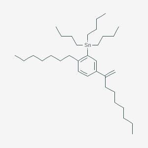 molecular formula C34H62Sn B12527948 Tributyl[2-heptyl-5-(non-1-EN-2-YL)phenyl]stannane CAS No. 820964-77-0