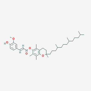 molecular formula C39H58O5 B1252796 alpha-Tocopheryl ferulate 