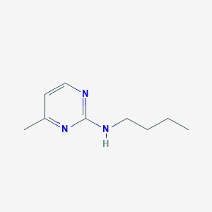 molecular formula C9H15N3 B12527993 N-Butyl-4-methylpyrimidin-2-amine CAS No. 651718-71-7