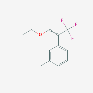 molecular formula C12H13F3O B12528046 1-(1-Ethoxy-3,3,3-trifluoroprop-1-en-2-yl)-3-methylbenzene CAS No. 819866-06-3