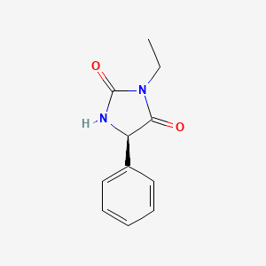molecular formula C11H12N2O2 B1252805 (-)-Ethotoin CAS No. 41807-37-8