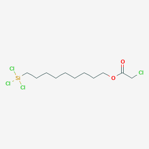 molecular formula C11H20Cl4O2Si B12528059 9-(Trichlorosilyl)nonyl chloroacetate CAS No. 673856-23-0