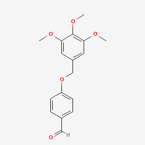 molecular formula C17H18O5 B12528076 4-[(3,4,5-Trimethoxyphenyl)methoxy]benzaldehyde CAS No. 656810-20-7