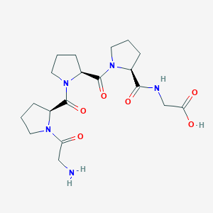 molecular formula C19H29N5O6 B12528096 Glycyl-L-prolyl-L-prolyl-L-prolylglycine CAS No. 742068-38-8