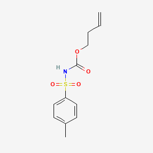 molecular formula C12H15NO4S B12528118 But-3-enyl (N-p-toluenesulfonyl)carbamate 