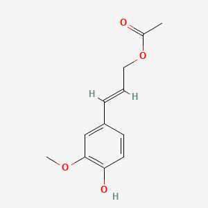 molecular formula C12H14O4 B1252813 Coniferyl acetate 