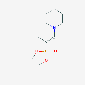 molecular formula C12H24NO3P B12528134 Diethyl [1-(piperidin-1-yl)prop-1-en-2-yl]phosphonate CAS No. 651718-39-7