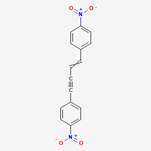 molecular formula C16H10N2O4 B12528143 1,1'-(But-1-en-3-yne-1,4-diyl)bis(4-nitrobenzene) CAS No. 833486-07-0