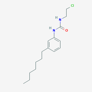 molecular formula C16H25ClN2O B12528172 N-(2-Chloroethyl)-N'-(3-heptylphenyl)urea CAS No. 803729-96-6