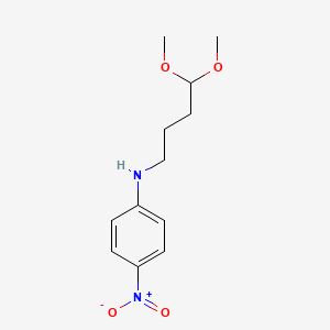 molecular formula C12H18N2O4 B12528184 N-(4,4-Dimethoxybutyl)-4-nitroaniline CAS No. 663942-55-0