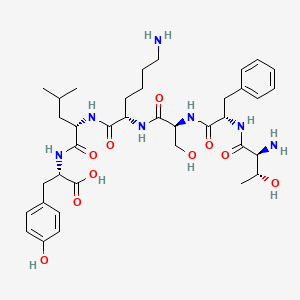 molecular formula C37H55N7O10 B12528185 L-Threonyl-L-phenylalanyl-L-seryl-L-lysyl-L-leucyl-L-tyrosine CAS No. 817622-52-9