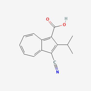 molecular formula C15H13NO2 B12528258 3-Cyano-2-(propan-2-yl)azulene-1-carboxylic acid CAS No. 819884-02-1