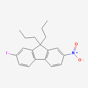molecular formula C19H20INO2 B12528293 2-Iodo-7-nitro-9,9-dipropyl-9H-fluorene 