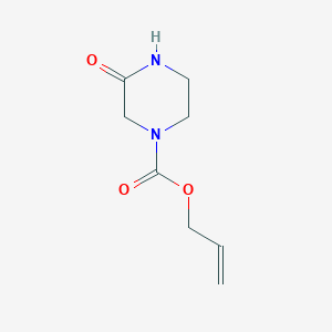 molecular formula C8H12N2O3 B125283 prop-2-enyl 3-oxopiperazine-1-carboxylate CAS No. 156440-97-0