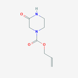 molecular formula C8H12N2O3 B125283 Prop-2-EN-1-YL 3-oxopiperazine-1-carboxylate CAS No. 156440-97-0