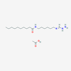 molecular formula C19H40N4O3 B12528302 acetic acid;N-[6-(hydrazinylmethylideneamino)hexyl]decanamide CAS No. 668985-38-4