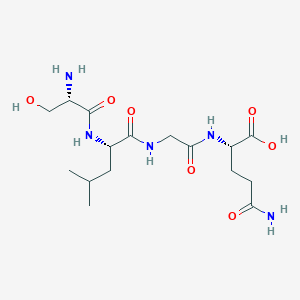 molecular formula C16H29N5O7 B12528369 L-Seryl-L-leucylglycyl-L-glutamine CAS No. 798540-25-7