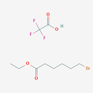 molecular formula C10H16BrF3O4 B12528390 Ethyl 6-bromohexanoate;2,2,2-trifluoroacetic acid CAS No. 671195-34-9