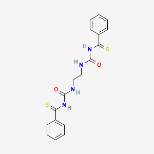 molecular formula C18H18N4O2S2 B12528440 N,N'-(Ethane-1,2-diyldicarbamoyl)dibenzenecarbothioamide CAS No. 670280-24-7