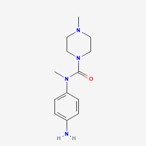 molecular formula C13H20N4O B12528467 N-(4-Aminophenyl)-N,4-dimethylpiperazine-1-carboxamide CAS No. 652140-41-5