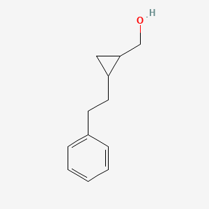 molecular formula C12H16O B12528514 [2-(2-Phenylethyl)cyclopropyl]methanol CAS No. 662143-14-8