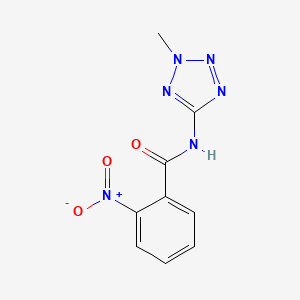 molecular formula C9H8N6O3 B12528520 N-(2-Methyl-2H-tetrazol-5-yl)-2-nitrobenzamide CAS No. 672944-72-8