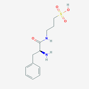 molecular formula C12H18N2O4S B12528536 3-(L-Phenylalanylamino)propane-1-sulfonic acid CAS No. 860399-07-1