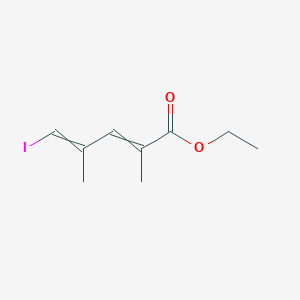 molecular formula C9H13IO2 B12528561 Ethyl 5-iodo-2,4-dimethylpenta-2,4-dienoate CAS No. 656232-70-1
