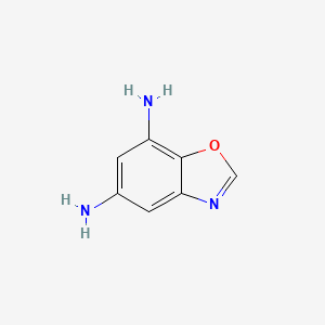 molecular formula C7H7N3O B12528599 1,3-Benzoxazole-5,7-diamine CAS No. 705927-40-8