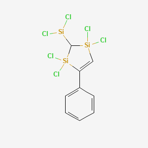 molecular formula C9H7Cl6Si3 B12528601 CID 11281380 