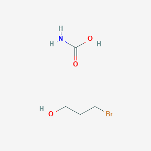 molecular formula C4H10BrNO3 B12528619 Carbamic acid--3-bromopropan-1-ol (1/1) CAS No. 674290-93-8