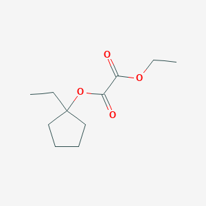 molecular formula C11H18O4 B12528643 Ethyl 1-ethylcyclopentyl oxalate CAS No. 677775-90-5