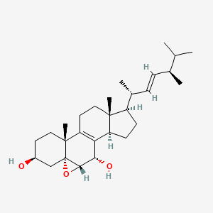 (22E,24R)-ergosta-5alpha,6alpha-epoxide-8,22-diene-3beta,7alpha-diol