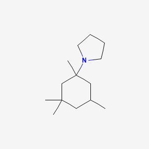 molecular formula C14H27N B12528747 Pyrrolidine, 1-(1,3,3,5-tetramethylcyclohexyl)- CAS No. 685088-09-9