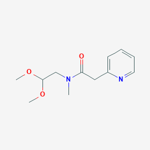 molecular formula C12H18N2O3 B12528783 N-(2,2-Dimethoxy-ethyl)-N-methyl-2-pyridin-2-YL-acetamide CAS No. 864685-06-3