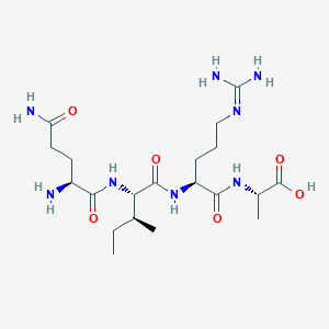 molecular formula C20H38N8O6 B12528897 L-Glutaminyl-L-isoleucyl-N~5~-(diaminomethylidene)-L-ornithyl-L-alanine CAS No. 798541-03-4