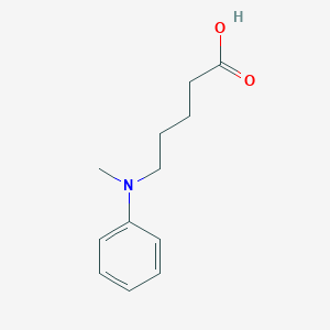 molecular formula C12H17NO2 B12528903 Pentanoic acid, 5-(methylphenylamino)- CAS No. 663602-87-7