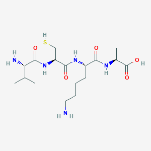 molecular formula C17H33N5O5S B12528924 L-Valyl-L-cysteinyl-L-lysyl-L-alanine CAS No. 798541-21-6