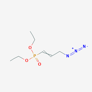 molecular formula C7H14N3O3P B12528971 Diethyl (3-azidoprop-1-en-1-yl)phosphonate CAS No. 651716-46-0