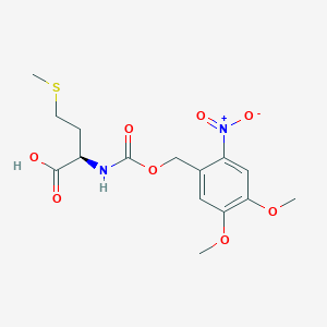 molecular formula C15H20N2O8S B12529011 N-{[(4,5-Dimethoxy-2-nitrophenyl)methoxy]carbonyl}-D-methionine CAS No. 683754-44-1