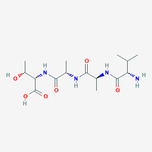 molecular formula C15H28N4O6 B12529108 L-Valyl-L-alanyl-L-alanyl-L-threonine CAS No. 798540-88-2