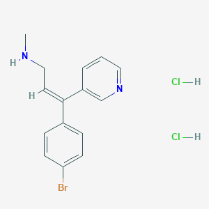 molecular formula C15H17BrCl2N2 B1252911 Norzimelidine dihydrochloride 